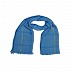 Golden stripes square box hijab - Blue